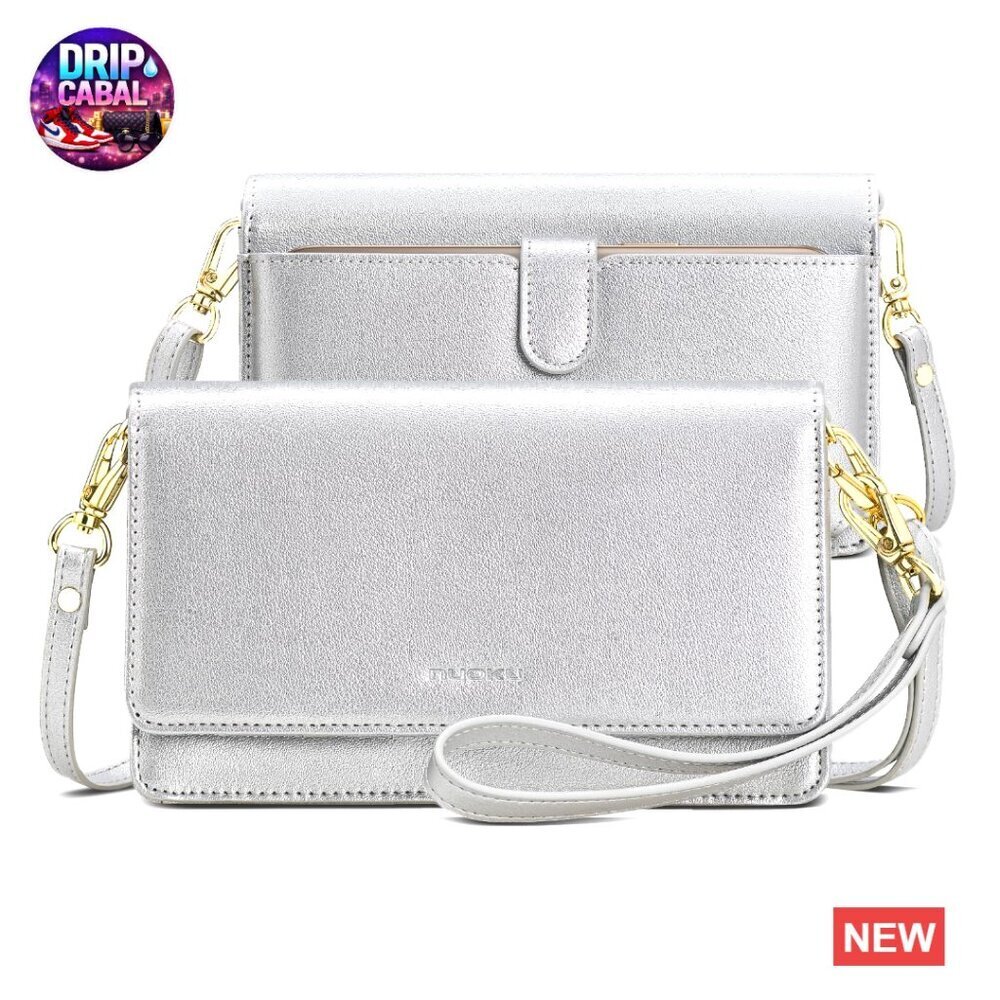 Small Crossbody Bag Cellphone Purse Wallet RFID Card Slots 2 Straps Versatile